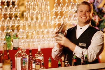 Lear behind an actual bar the Professional Bartending Institute in Greensboro, North Carolina!