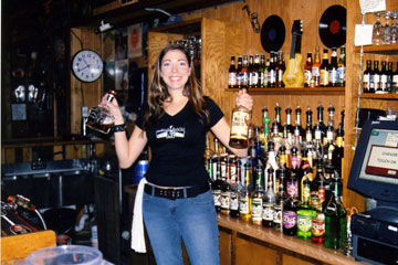 Graduate of our Nashville Bartending School taken on-the-job in Nashville!