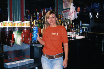 Graduate of our Nashville Bartending School taken on-the-job in Nashville!