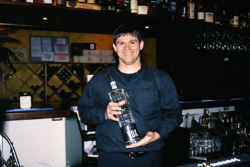 Graduate of our Nashville Bartending School taken on-the-job in Nashville!