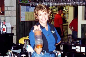 Graduate of our Nashville Bartending School taken on-the-job in Nashville!