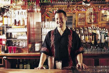 Lear behind an actual bar the Bartenders Professional Training Institute of Rochester, New York!