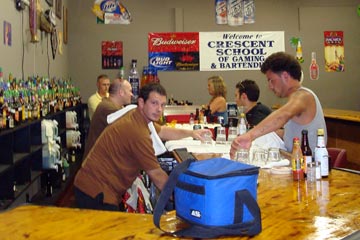 Learn behind an actual bar from our qualified instructors at Crescent Schools!