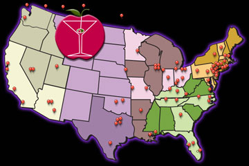 Our Bartending School has job placement services available in over 75 locations accross the United States!