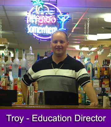 Learn behind an actual bar from our qualified instructors at the Professional Bartending Institute of Columbus, Ohio!