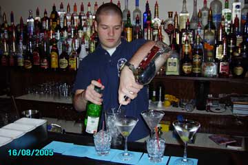 Learn bartending behind an actual bar at the Capitol Bartending School!
