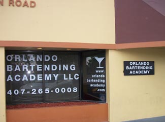 The Orlando Bartending School is conveniently located at 124 Robin Road in Altamonte Springs, Florida.