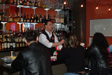 Learn behind an actual bar from our qualified instructors at the Professional Bartending School.