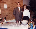 Randy Foley Director of Catering for Xavier University with Julie Garver - Professional Bartending School of Cincinnati Graduate